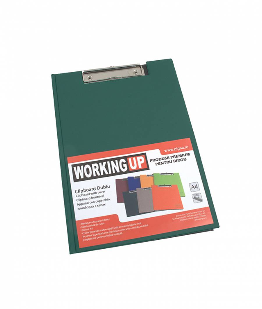 Clipboard dublu W UP  verde