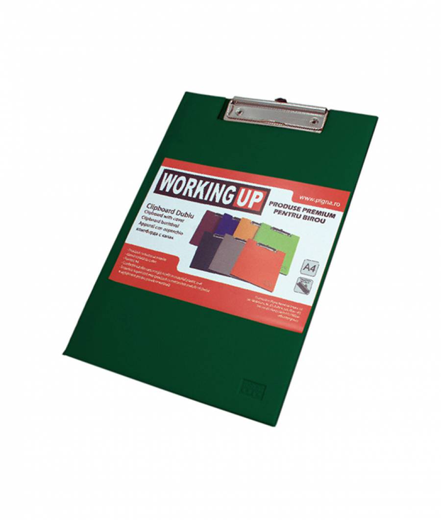 Clipboard dublu W UP  verde deschis