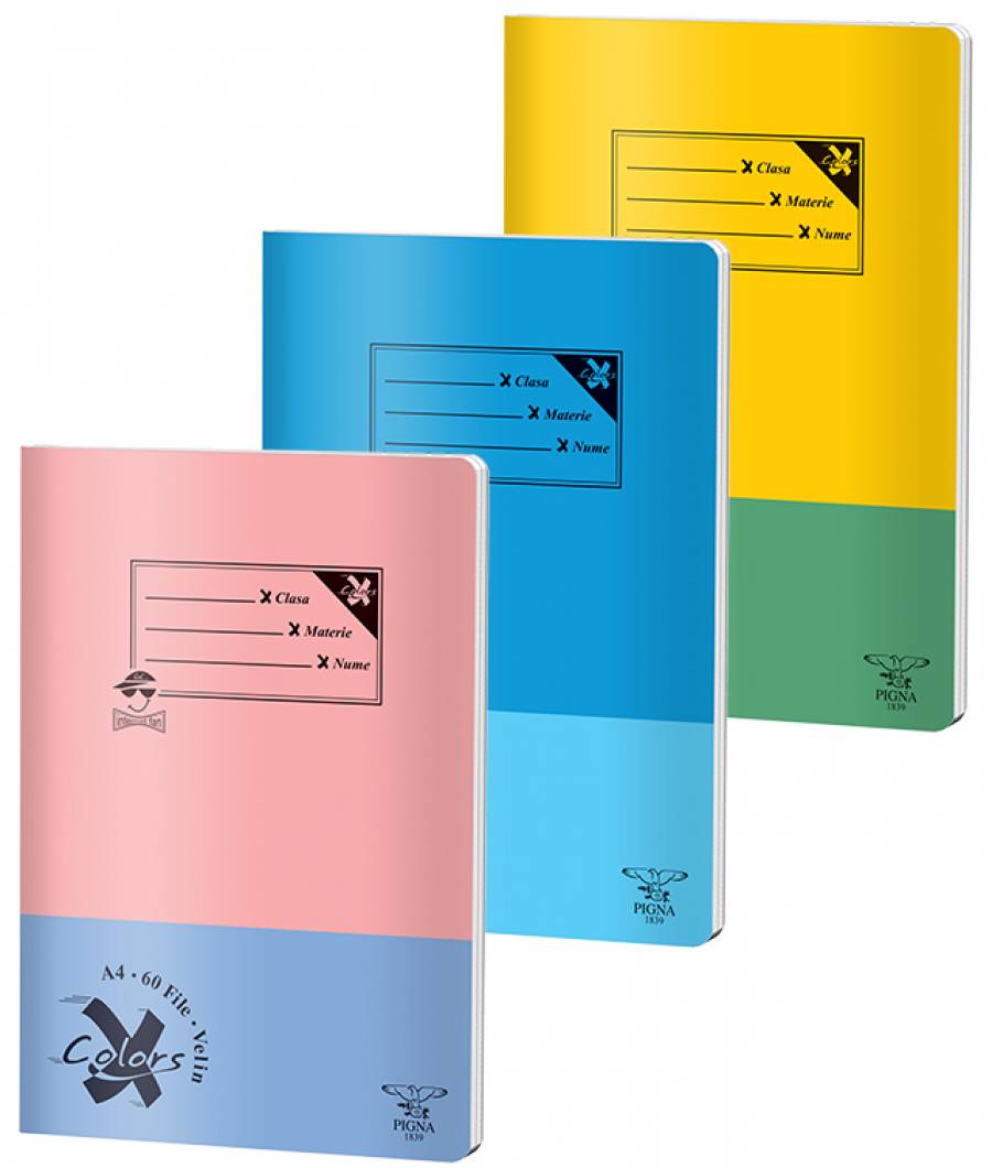 Caiet A4 60file, velin, SPAZ