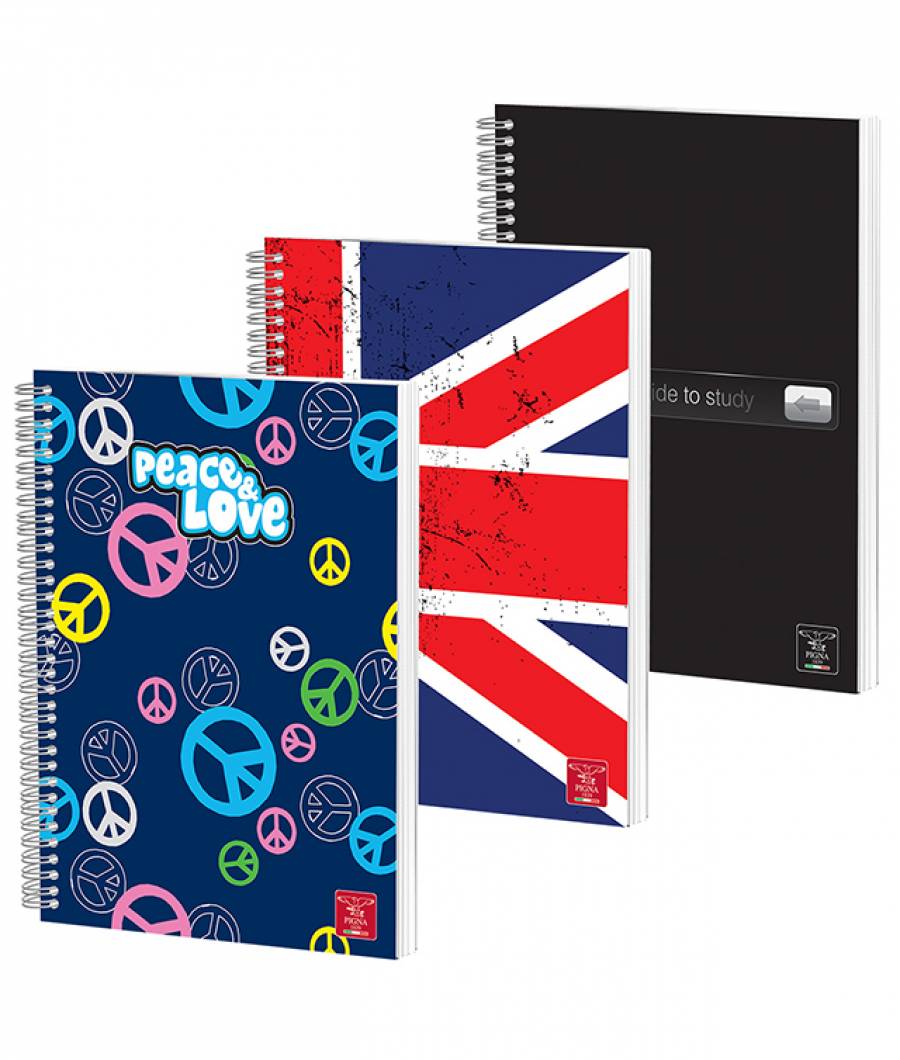 Caiet spira A4 100file, matematica, Cartonat Clasic