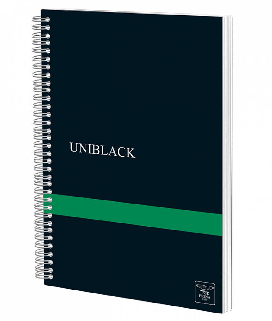 Caiet Spira Uniblack PP 700 mic A4 120f D 70gr, cop. verde