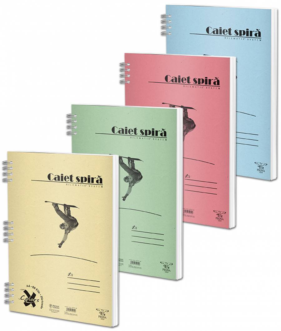 Caiet Spira A5 50file dictando Pigna