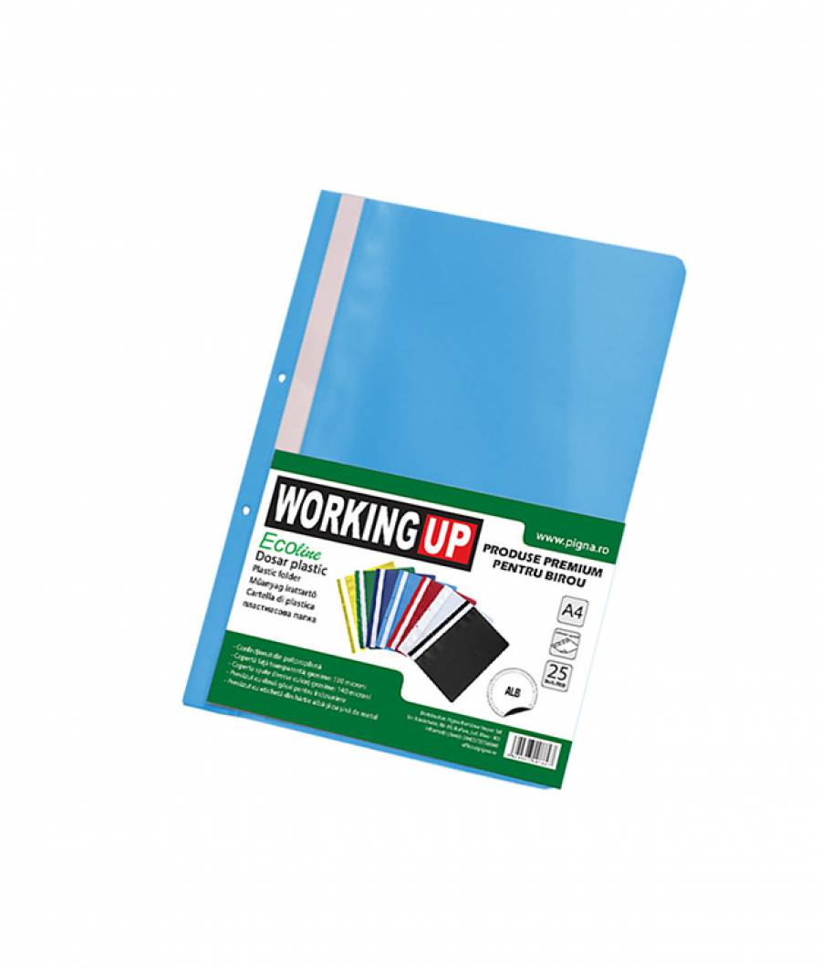 Dosar Plastic WUP 25buc BLEU