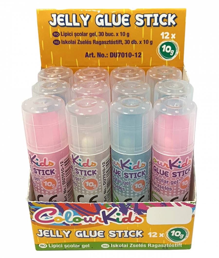 Lipici Colour KIDS gel scolar 10g NON TOXIC 12buc in cutie