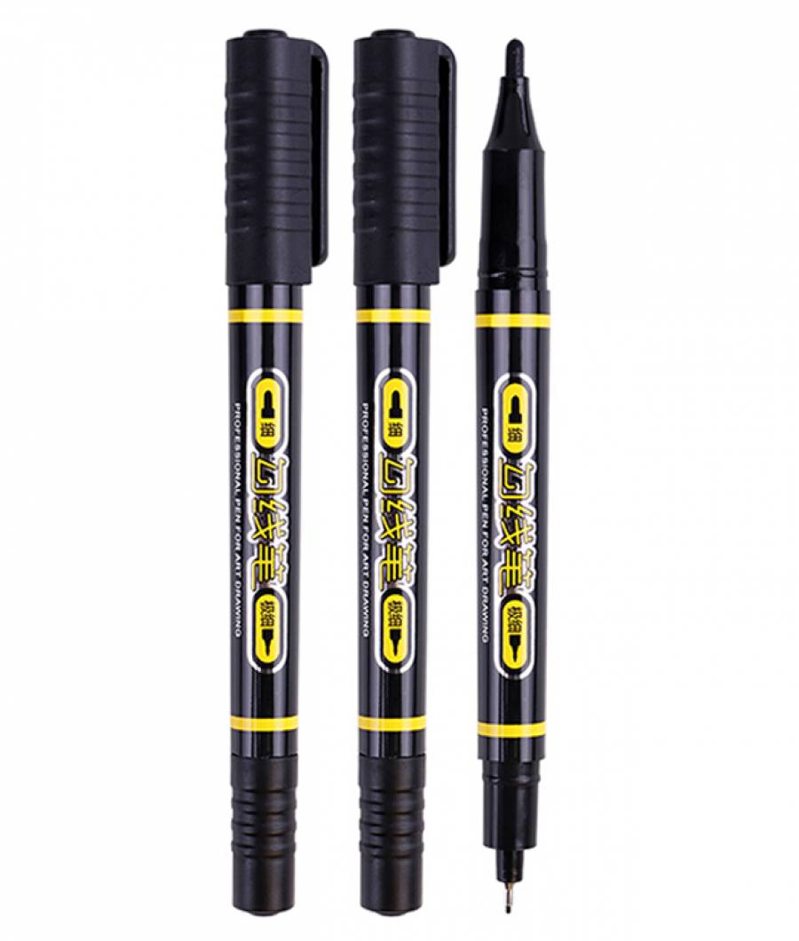 Markere ARTISTI BAOKE 2vf 0.5-1mm ulei NEGRU