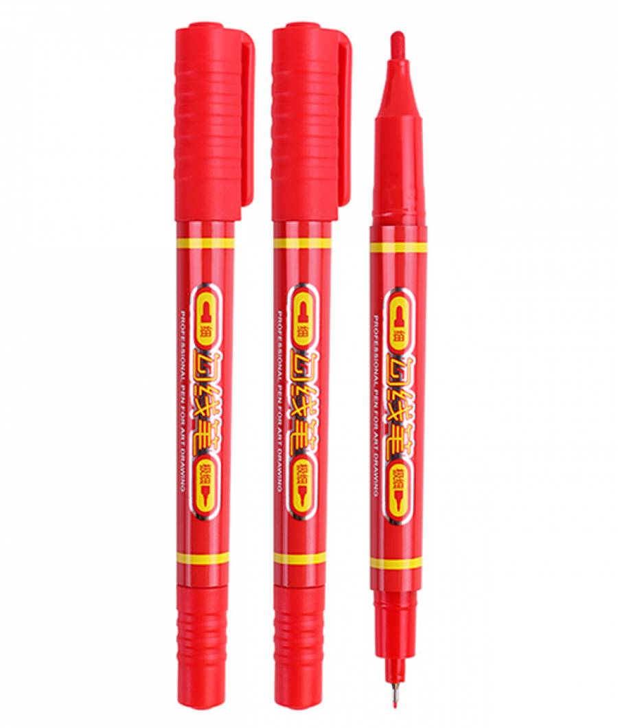 Markere ARTISTI BAOKE 2vf 0.5-1mm ulei ROSU