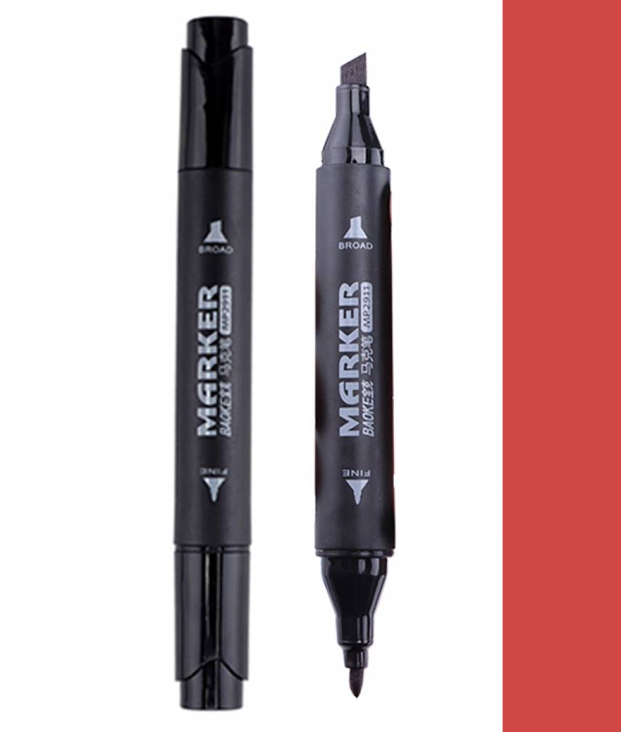 Markere ARTISTI BAOKE 2vf 4-1mm ulei ROSU INCHIS