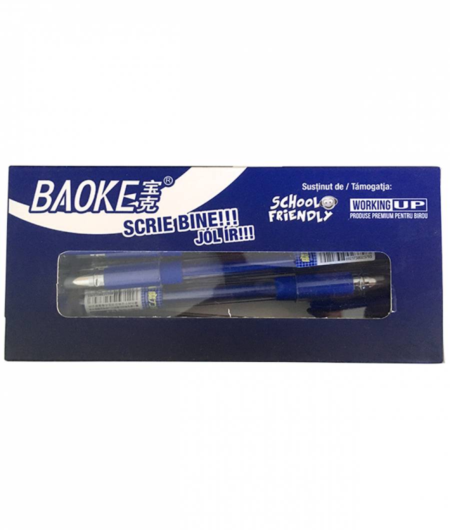 Pix BAOKE Gel ERASABLE 0 7mm ALBASTRU