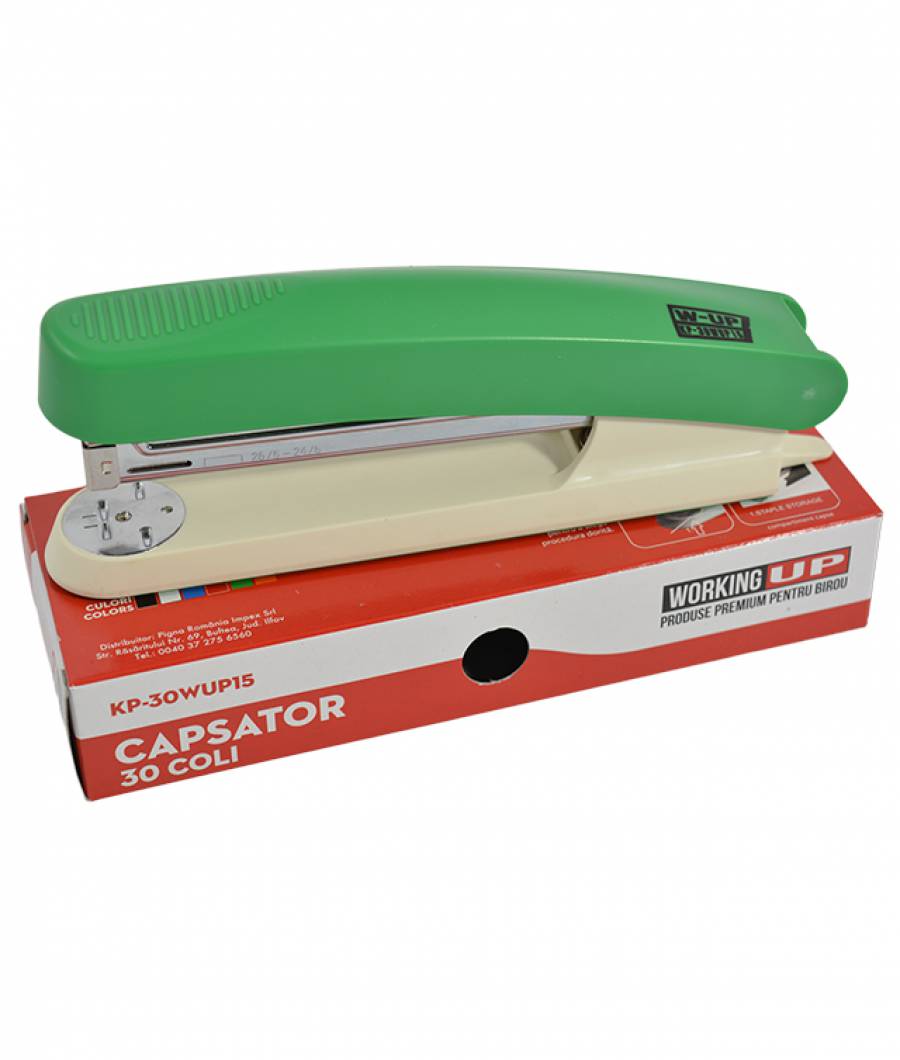 Capsator plastic 30 file 105mm W UP VERDE