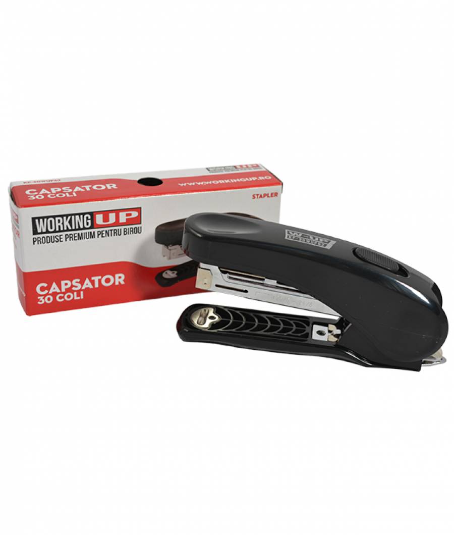 Capsator plastic 30 file 62mmW UP NEGRU