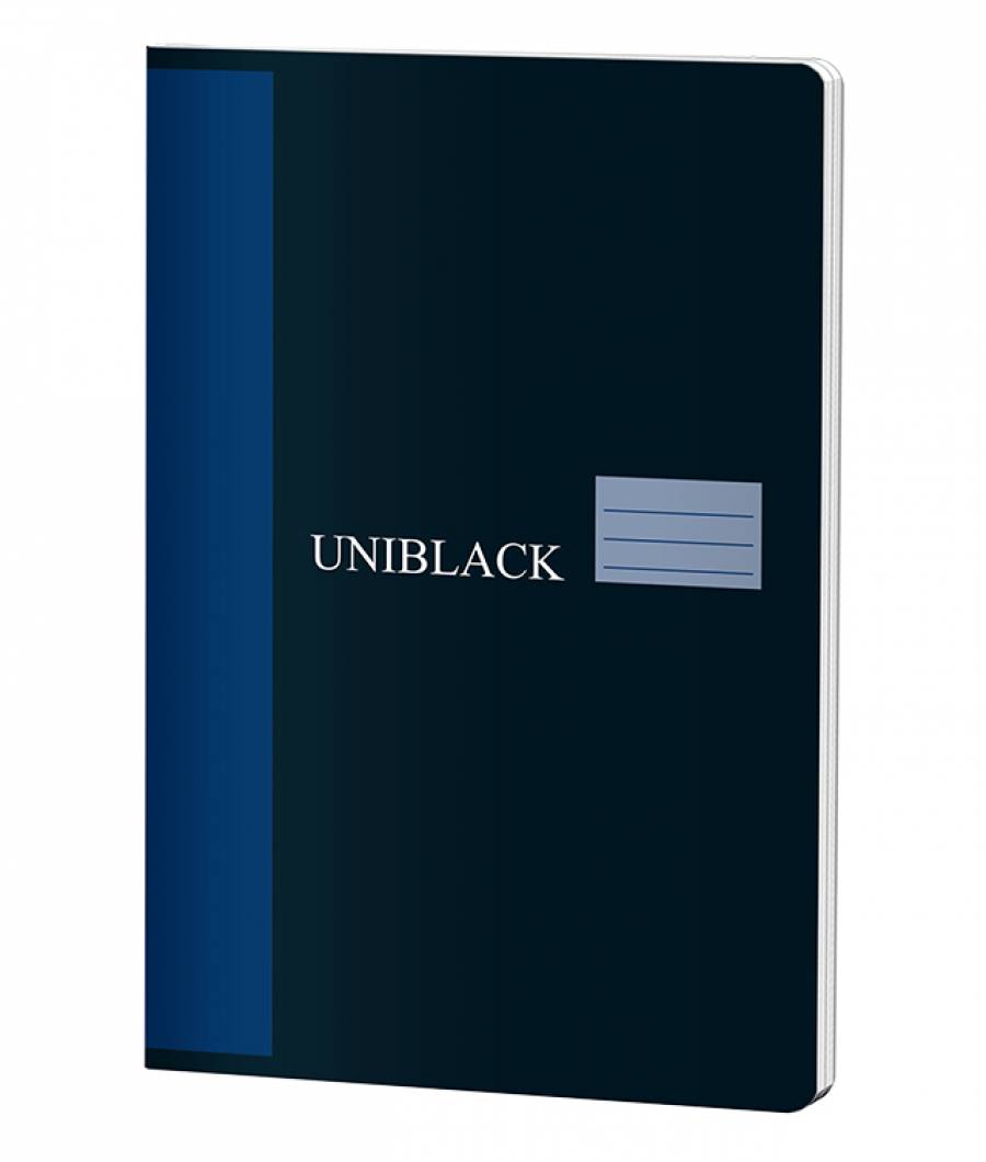 Caiet Dictando, A4 Studentesc, Uniblack, 60file, hartie 70gr, NEGRU ALBASTRA