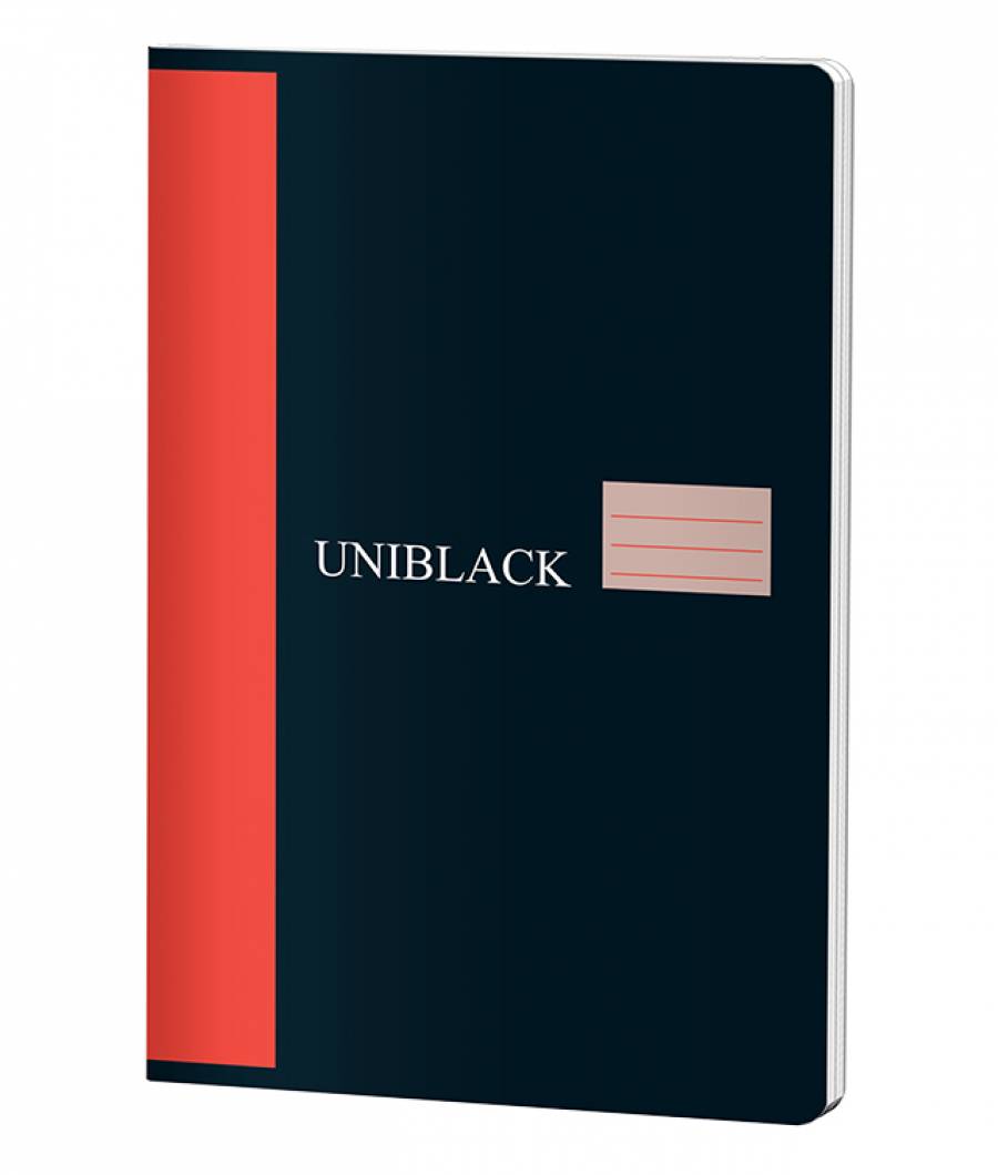Caiet A4 60f M Uniblack 230gr coperta, 70gr interior, cop. rosie