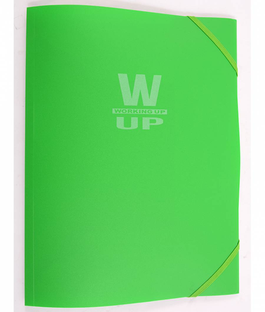 Mapa plastic cu elastic Working Up 600mic verde