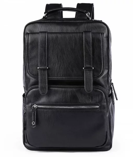 Rucsac Laptop, ghiozdan Black IT, Negru, 3 fermoare