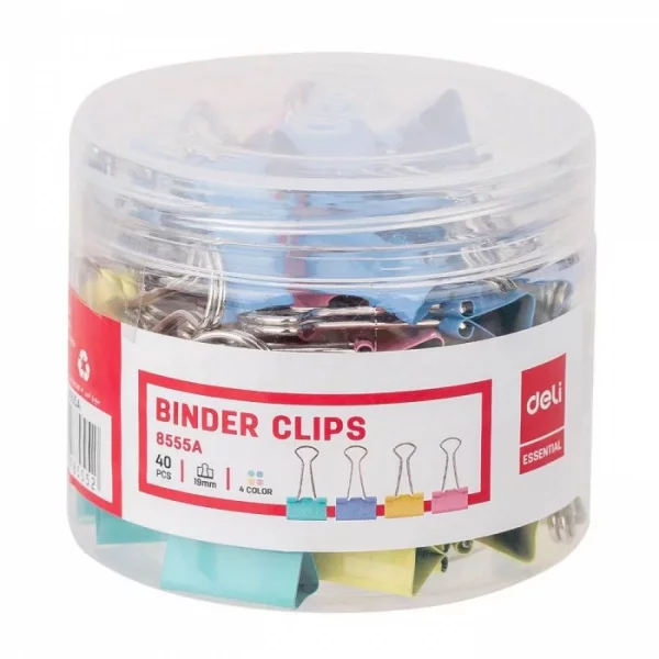 CLIPS HARTIE 19MM COLOR 40 BUC CUT PLASTIC DELI