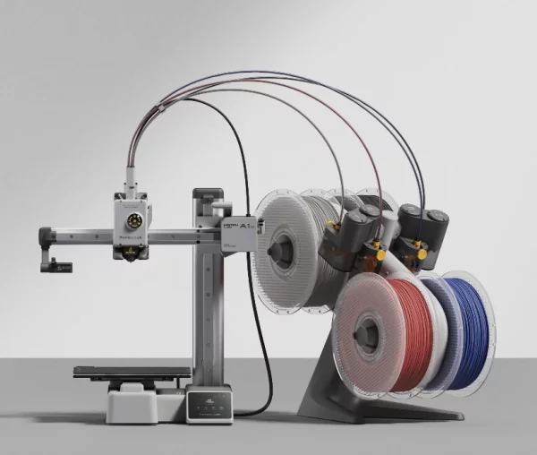 Bambu Lab A1 Mini Combo cu AMS Lite – Imprimantă 3D Multicolor cu Sistem Multifilament AMS