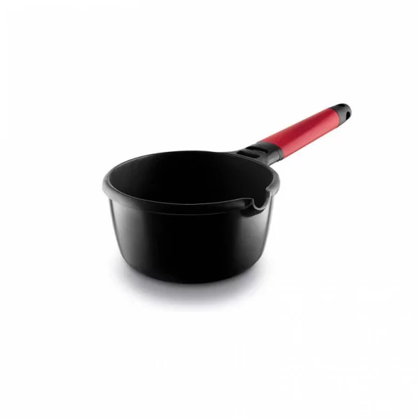 Cratita inductie 16 cm antiaderenta maner rosu premium